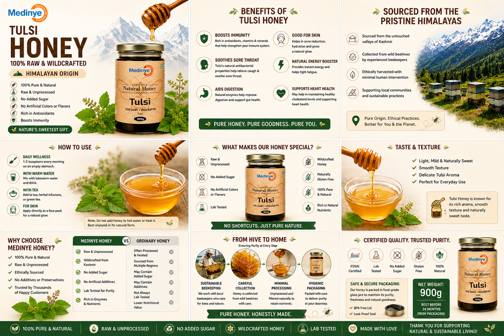 Medinye Tulsi Honey