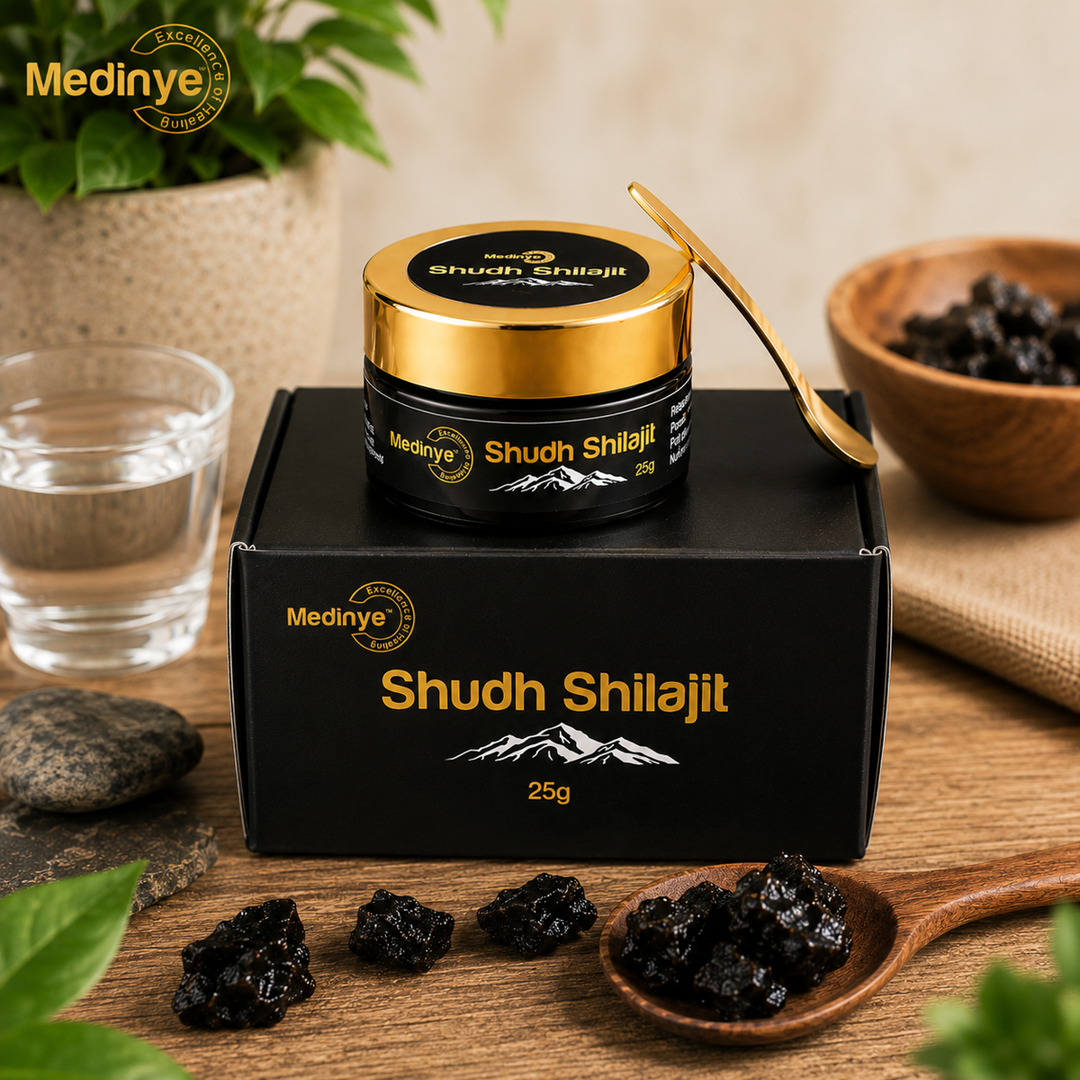 Medinye Shudh Shilajit Resin