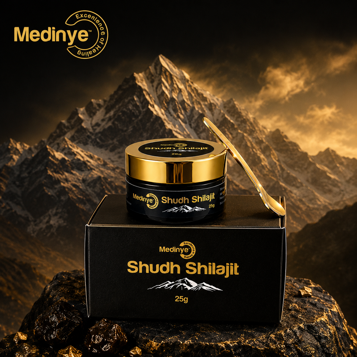 Medinye Shudh Shilajit Resin