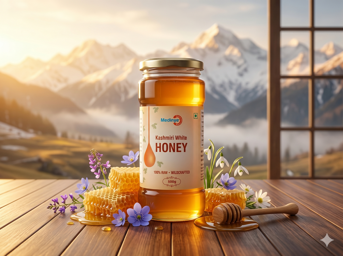 Medinye Kashmiri White Honey