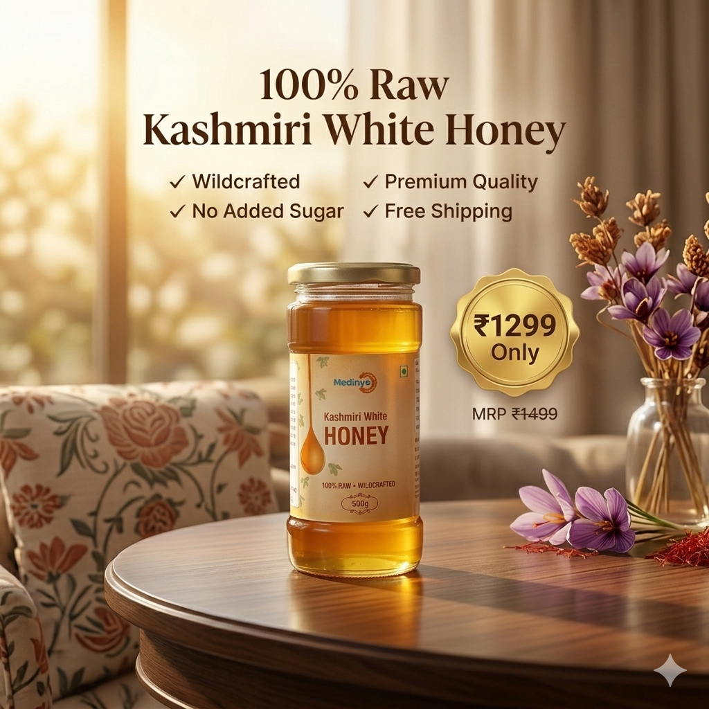 Medinye Kashmiri White Honey